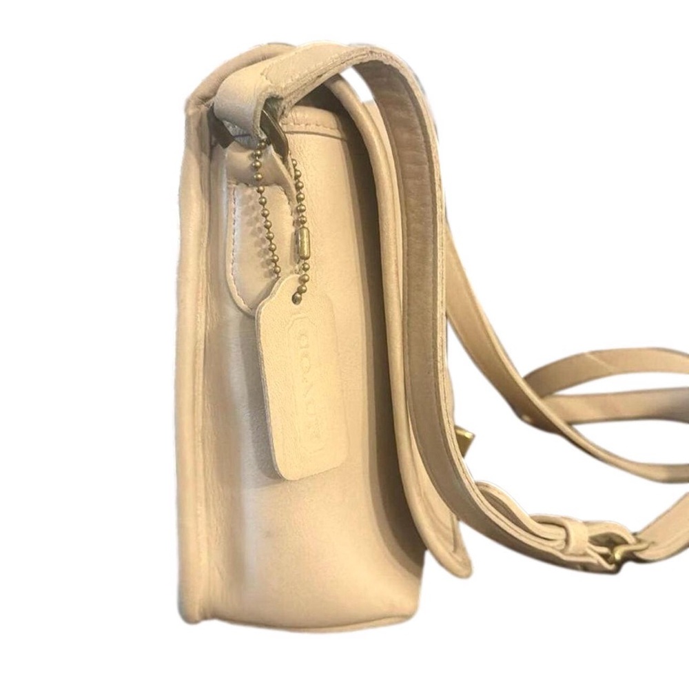 Vintage COACH Companion Bone Glove Tanned Leather Flap Crossbody Bag 9076 - Picture 9 of 17